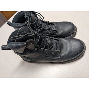 Red Wing Black Leather Mens Work Boots Size 10.5 B Oil Resistant USA  923